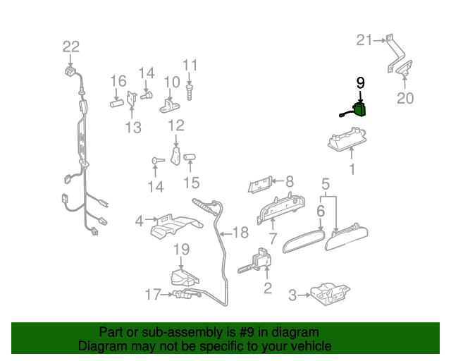 20082010 Volkswagen Touareg MicroSwitch 7L6962104 VW Parts Vortex