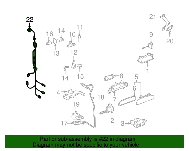 2006 2010 Volkswagen Touareg Wire Harness 7L6 971 145 BD OEM Parts Online 2006-2010-volkswagen-touareg-wire-harness-7l6-971-145-bd-oem-parts-online