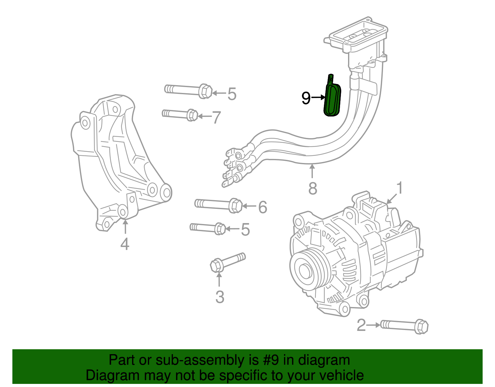 Generator Control Module Cable Clip - GM (12598715)