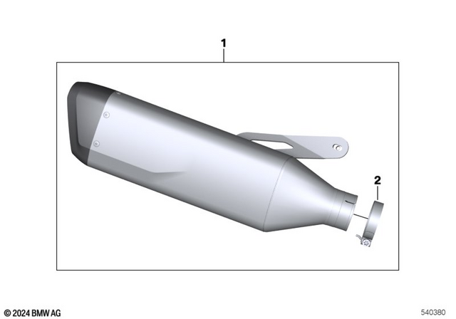77115A791B9 - Set Of Sport Mufflers - Akrapovic 2019-2024 BMW 