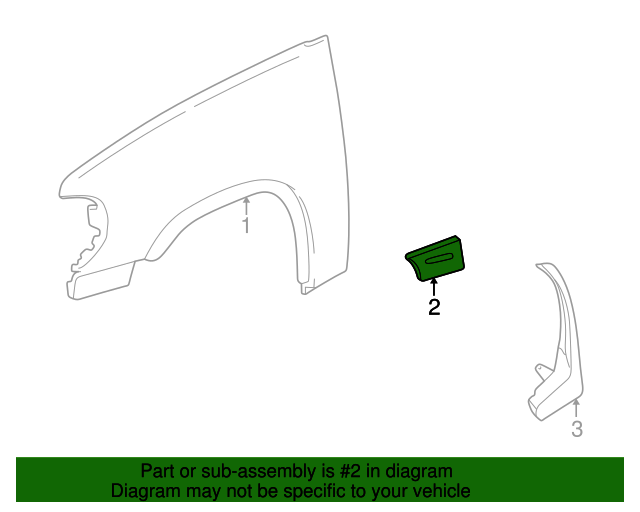 20062008 Lincoln Mark LT Side Molding Passenger Side (RH) 5L3Z