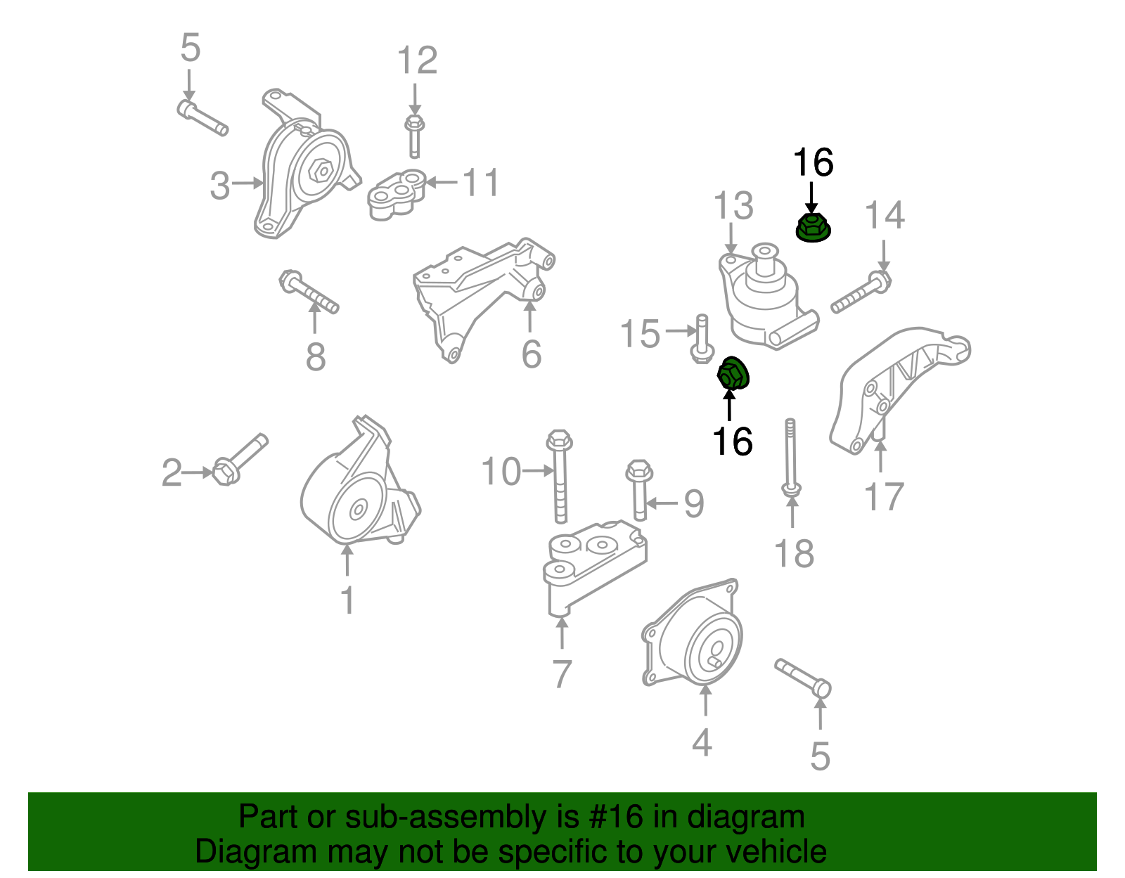 Multi-Purpose Nut - GM (11900441)