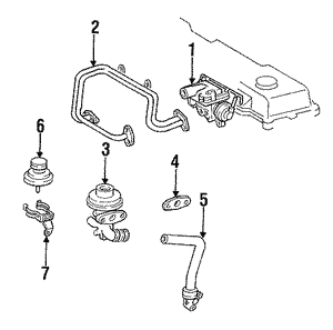 2562066010 - Emission System: Exhaust Gas Re-circulation (Egr) Valve for Toyota: Land Cruiser Image image