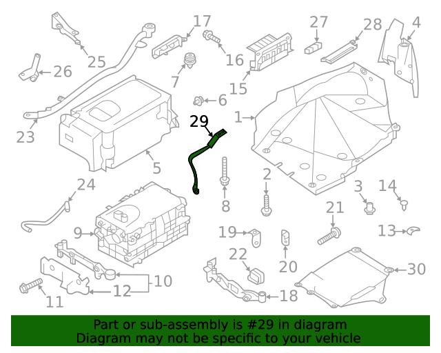 20192023 Subaru Crosstrek Cable 29173AA030 Subaru Parts World OEM Parts