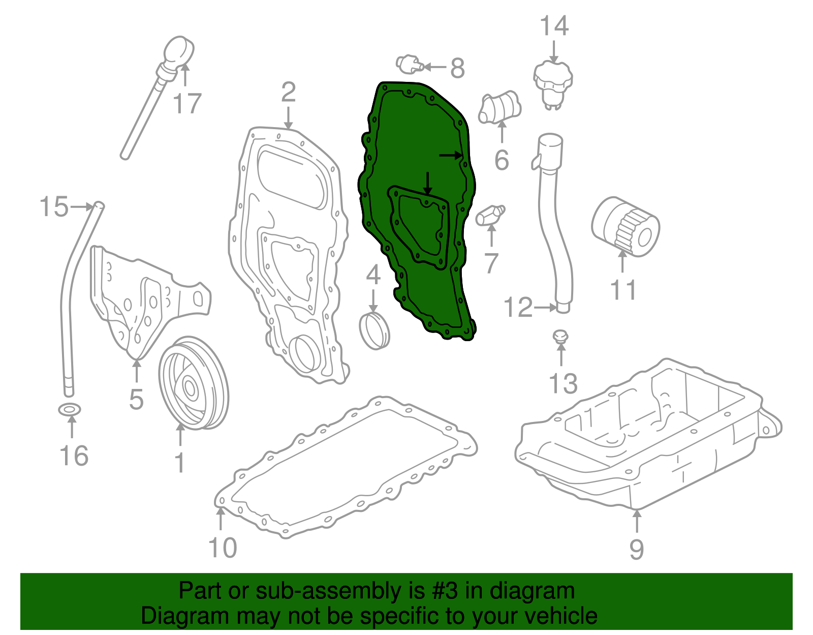 Cover Gasket - GM (12351589)