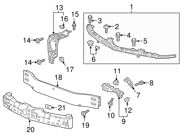 Chevrolet GM OEM Malibu Front Bumper Grille Grill-Upper Retainer Left 23424577 Chevrolet GM OEM Malibu Front Bumper Grille Grill-Upper Retainer Left 23424577
