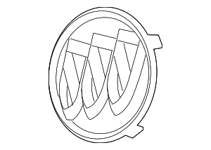 2011-2013 Buick Regal Front Grille Tri-Shield Logo 20997971 | OEM GM Parts