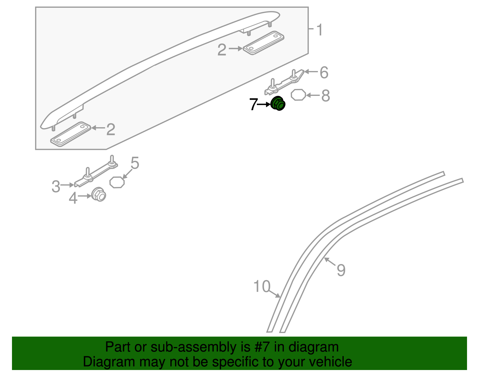 Battery Tray Nut - Volkswagen (N-911-733-01)