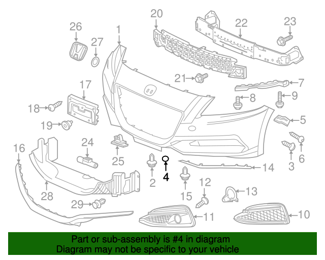 71104SZTJ50ZC Cover Front Towing Hook *PB89P* (Premium Velvet