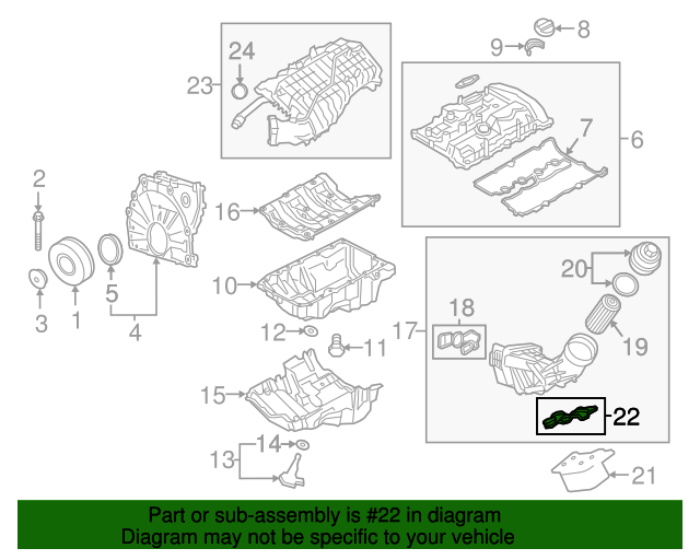 Genuine BMW 11428591462 Oil Cooler Gasket FREE Shipping on Most