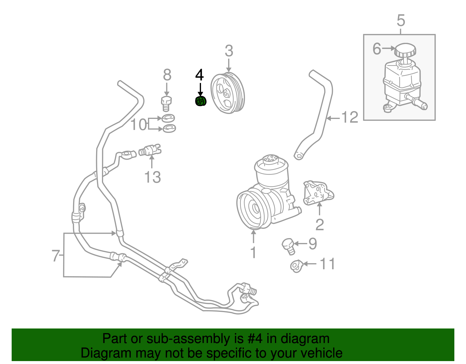 Pulley Nut - Toyota (90179-12022)