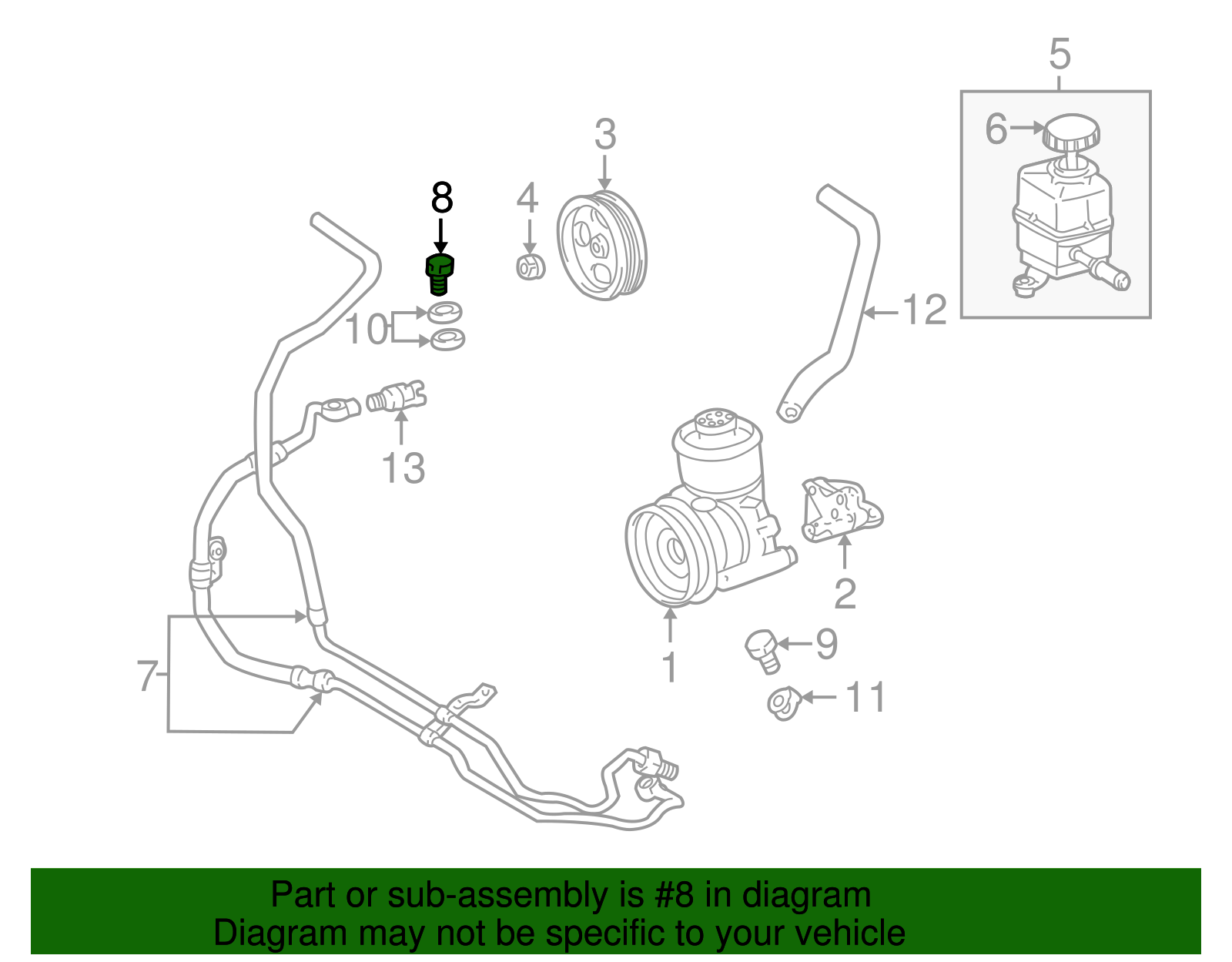 Hose & Tube Assembly Bolt - Toyota (90401-16020)