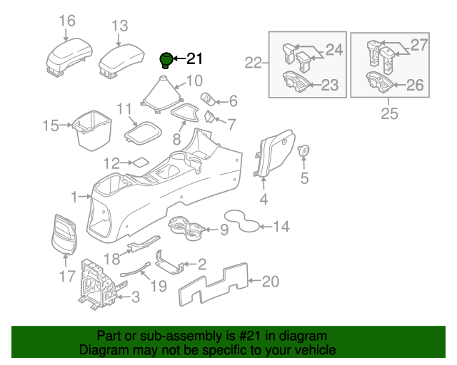 437112F100 Shift Knob 20052010 Kia Sportage Kia.Parts Store