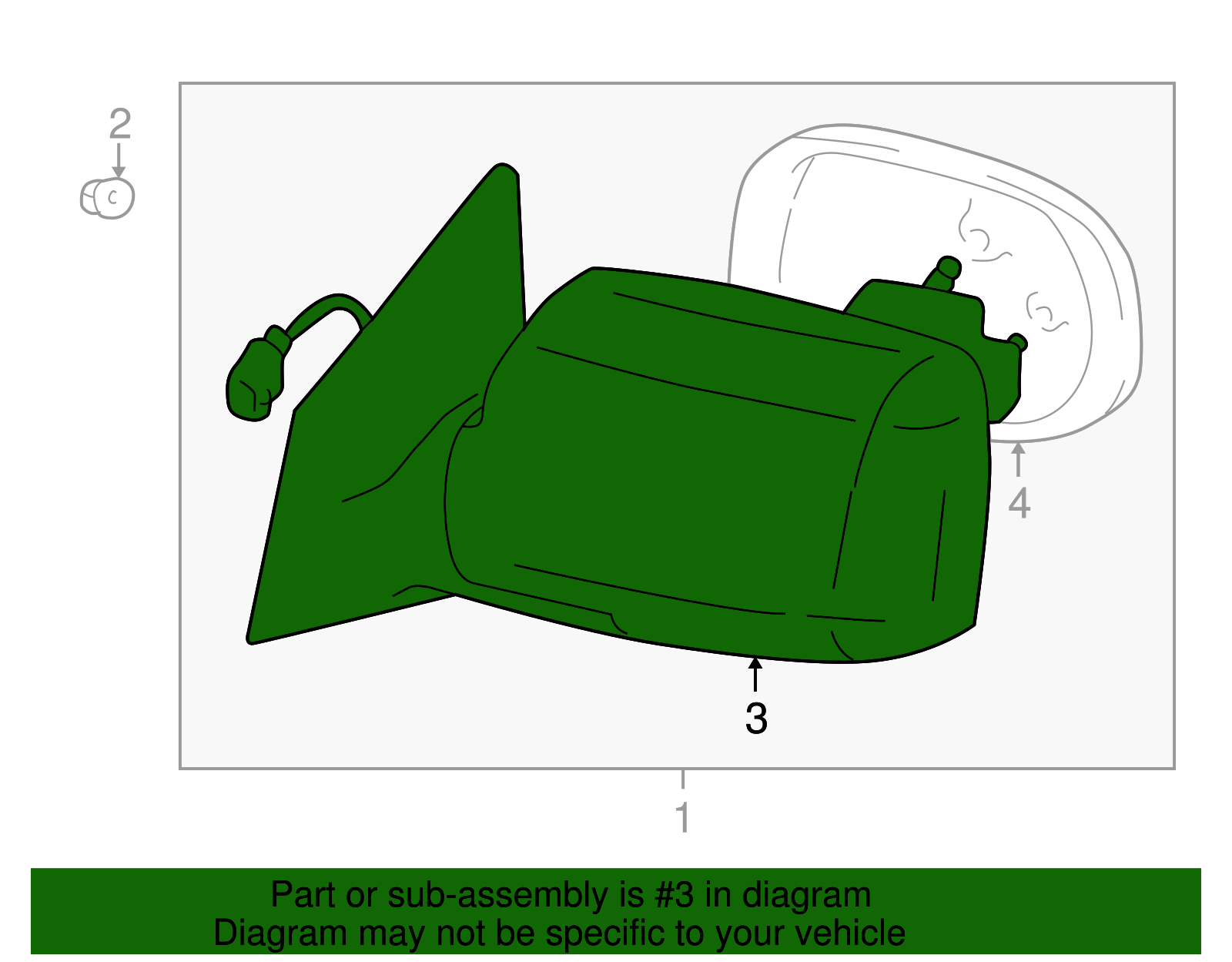 Cover - Toyota (87945-12010-B0)