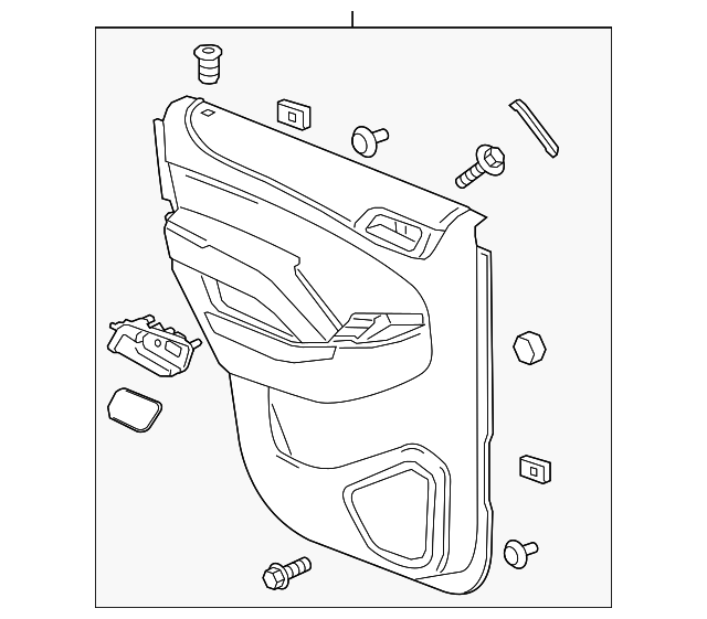 20152017 GMC Yukon Shale Rear Driver Side Door Trim 23278029 GMPartsNow