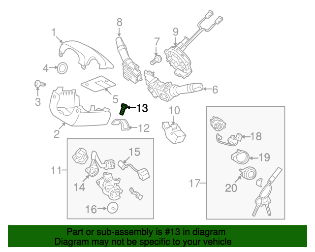 20092024 Hyundai Ignition Lock Housing Bolt 8191931000 OEM Parts Online