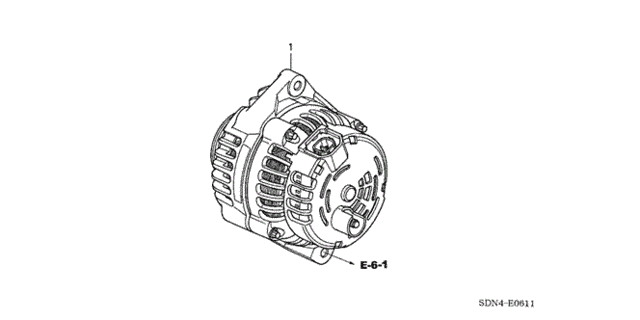 Alternator (Delfi) (V6) for 2003 Honda Accord #0