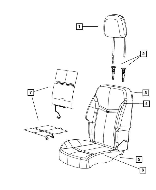 2013 Chrysler 200 Front Headrest 5QY75DX9AB Mopar Powertrain