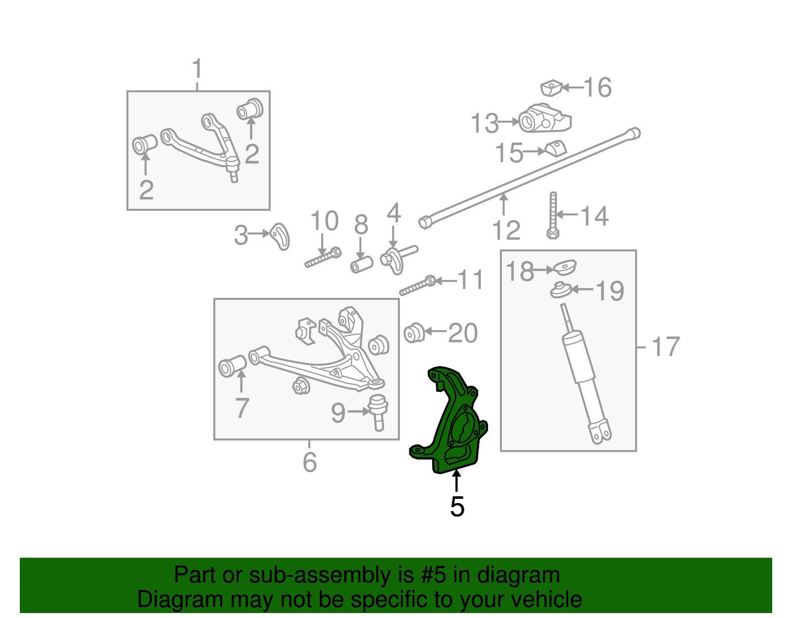 Knuckle, Strg - GM (10393247)