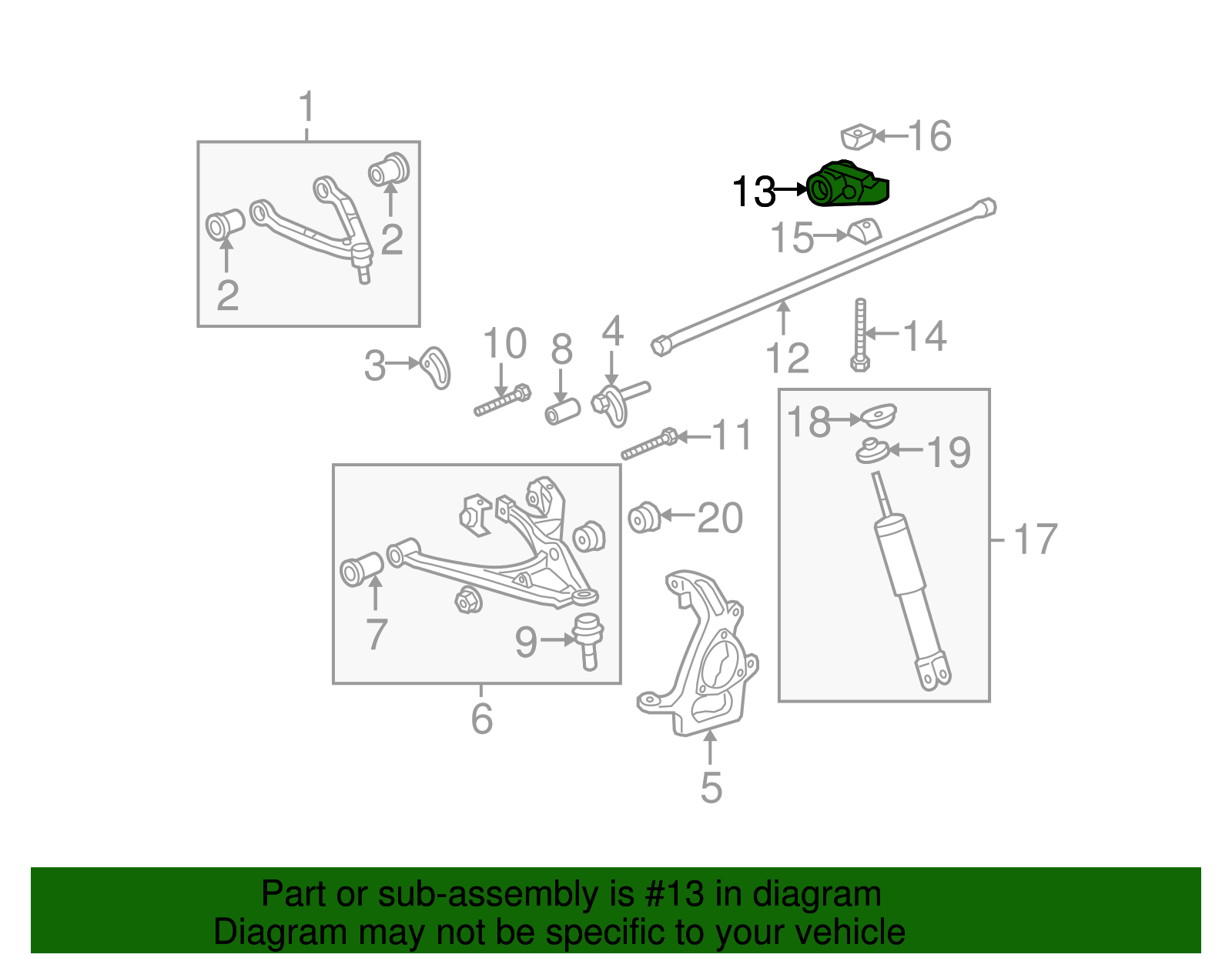 Torsion Bar Adjusting Arm - GM (15116293)
