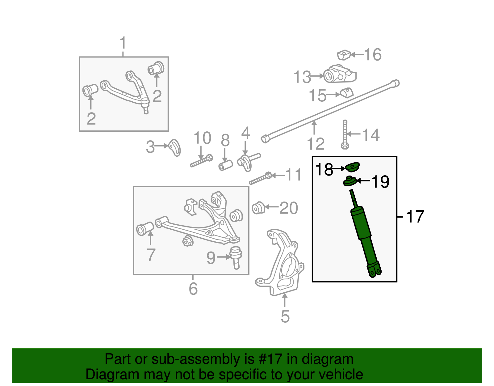 Absorber Kit-Front Shk - GM (25790261)