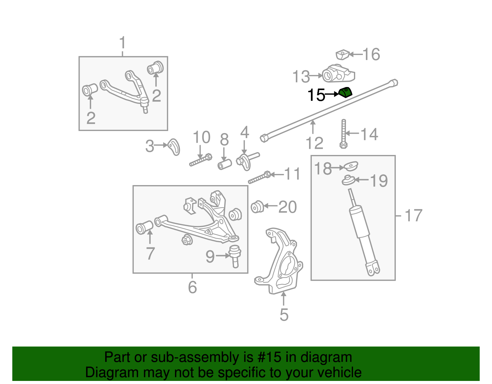 Torsion Bar Adjuster Bolt Seat - GM (11589189)