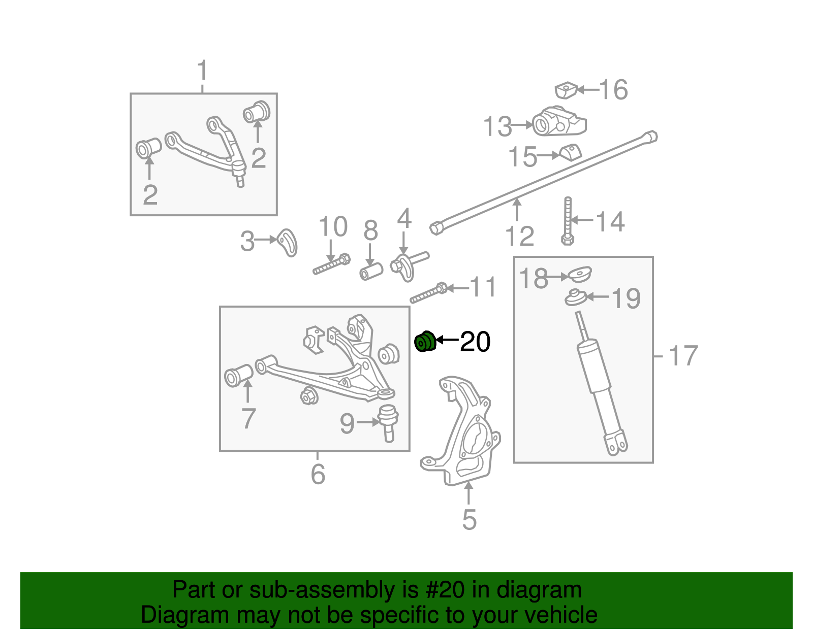 Front Shock Absorber Lower Insulator - GM (15102550)