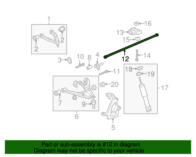 20062010 Hummer H3 Torsion Bar 15082981 GM Parts Online