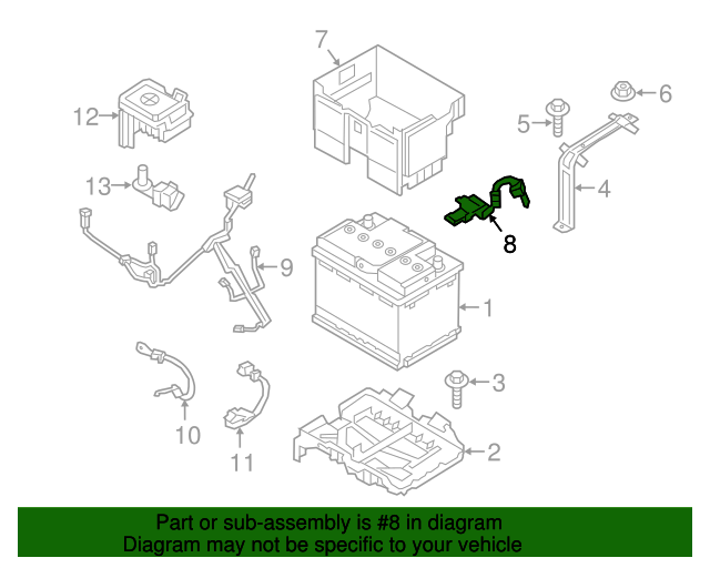 Genuine Battery Cable for 20172020 Hyundai Elantra Part 37180F2500