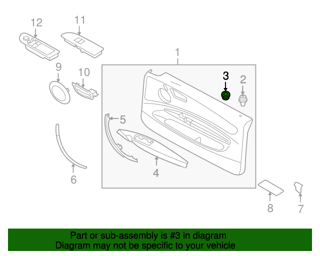 Genuine BMW 51416975325 Lock Knob Bezel FREE Shipping on Most