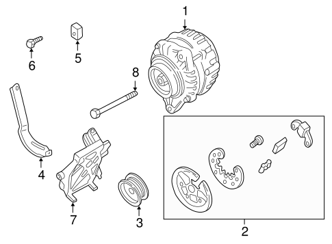 Alternator for 2003 Nissan Frontier | Nissan Parts Plus