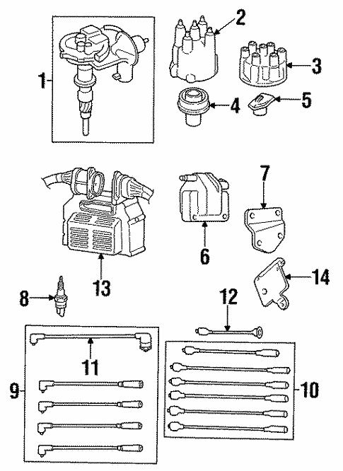 Ignition System for 2000 Jeep Cherokee | TascaParts.com