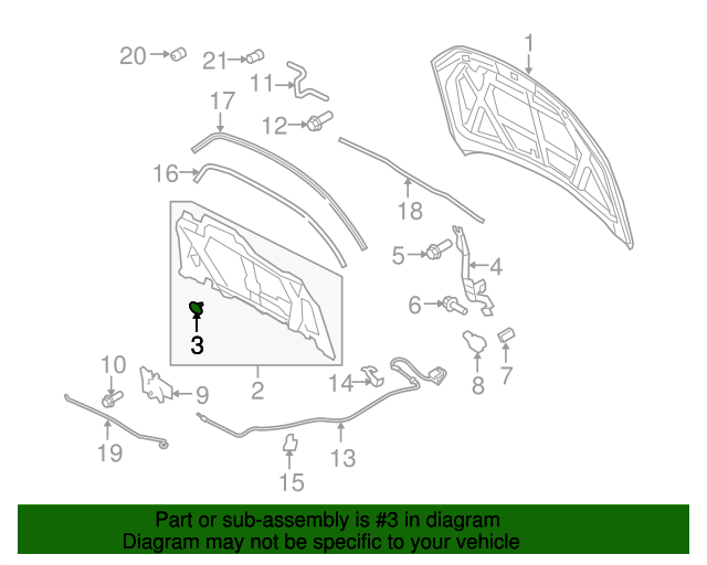 20102023 Ford OEM Fender Liner Retainer Clip W708633S300 Ford Parts
