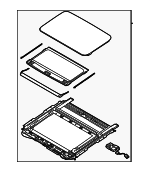 81600S8000MMH - Body: Sunroof Assembly for Hyundai: Palisade Image