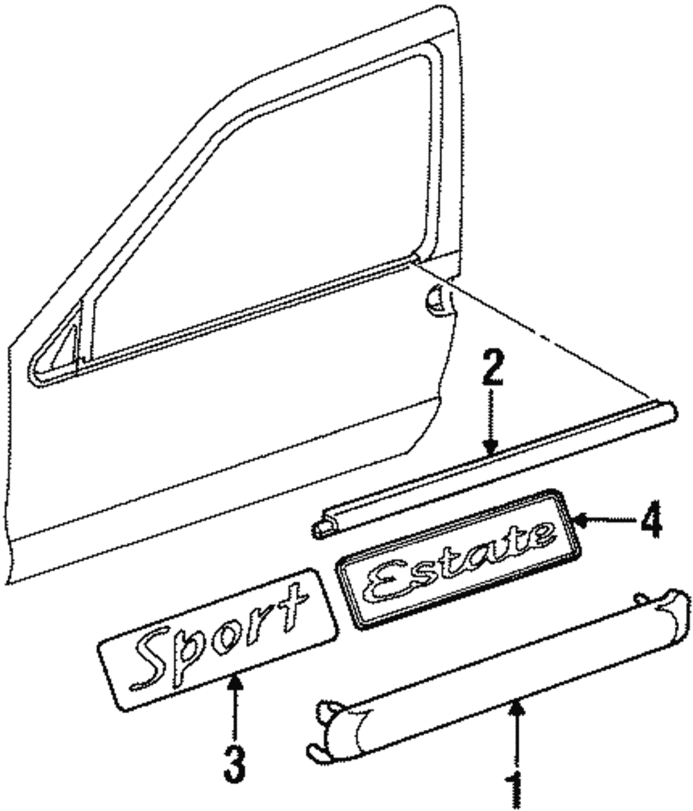 Body Side Molding - Ford (YF5Z-1220879-AAPTM)
