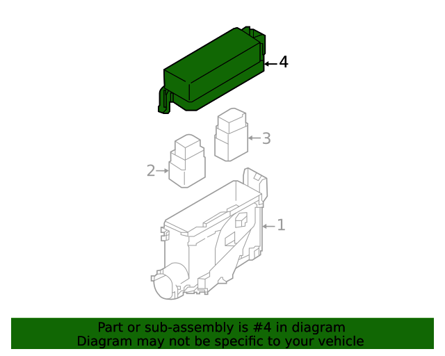 2021-2023 Nissan Kicks Fuse Box Cover 24382-5R00A | Nissan Parts Plus