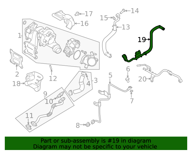 20212022 Kia Water Outlet Pipe 282372M800