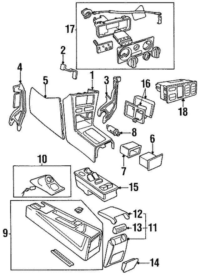 Genuine Rear Ashtray for 19941998 Saab 900 Part 4217006 Over 30