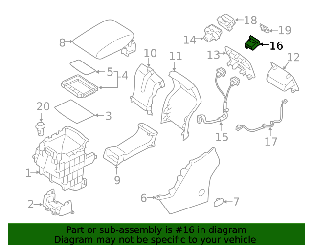20192021 Subaru Forester USB Port 86257SJ040 Subaru Parts Store