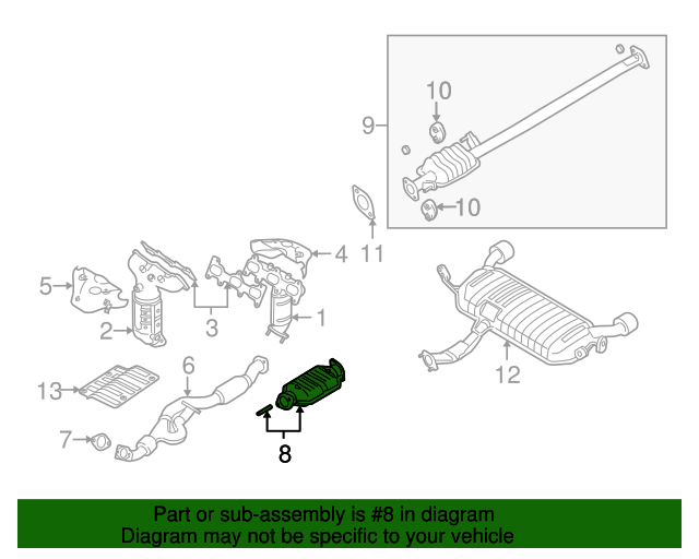 20052009 Hyundai Tucson Catalytic Converter 2895037650 OEM Parts Online
