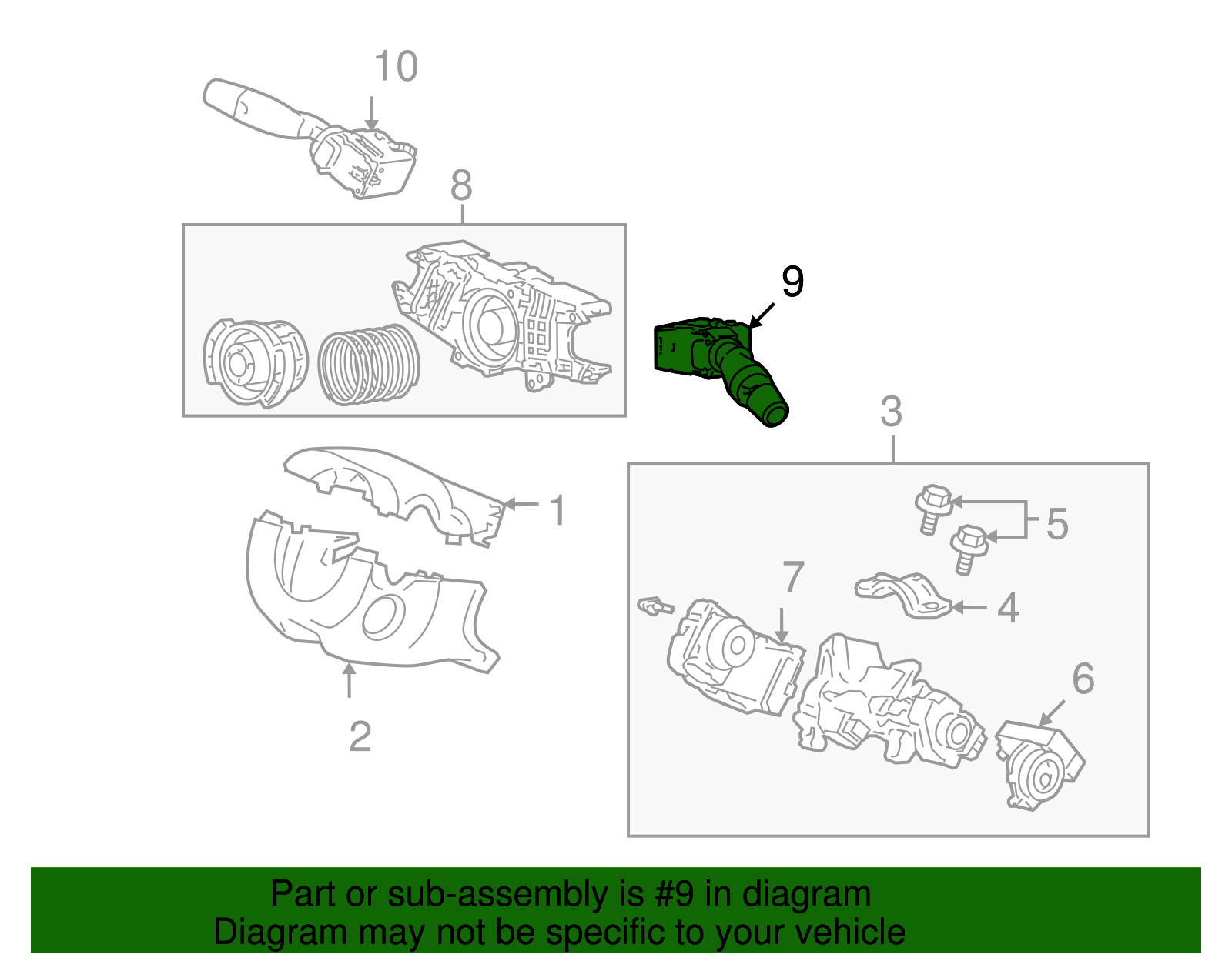 35256-SM4-G81 - Genuine Honda Switch Assembly, Wiper