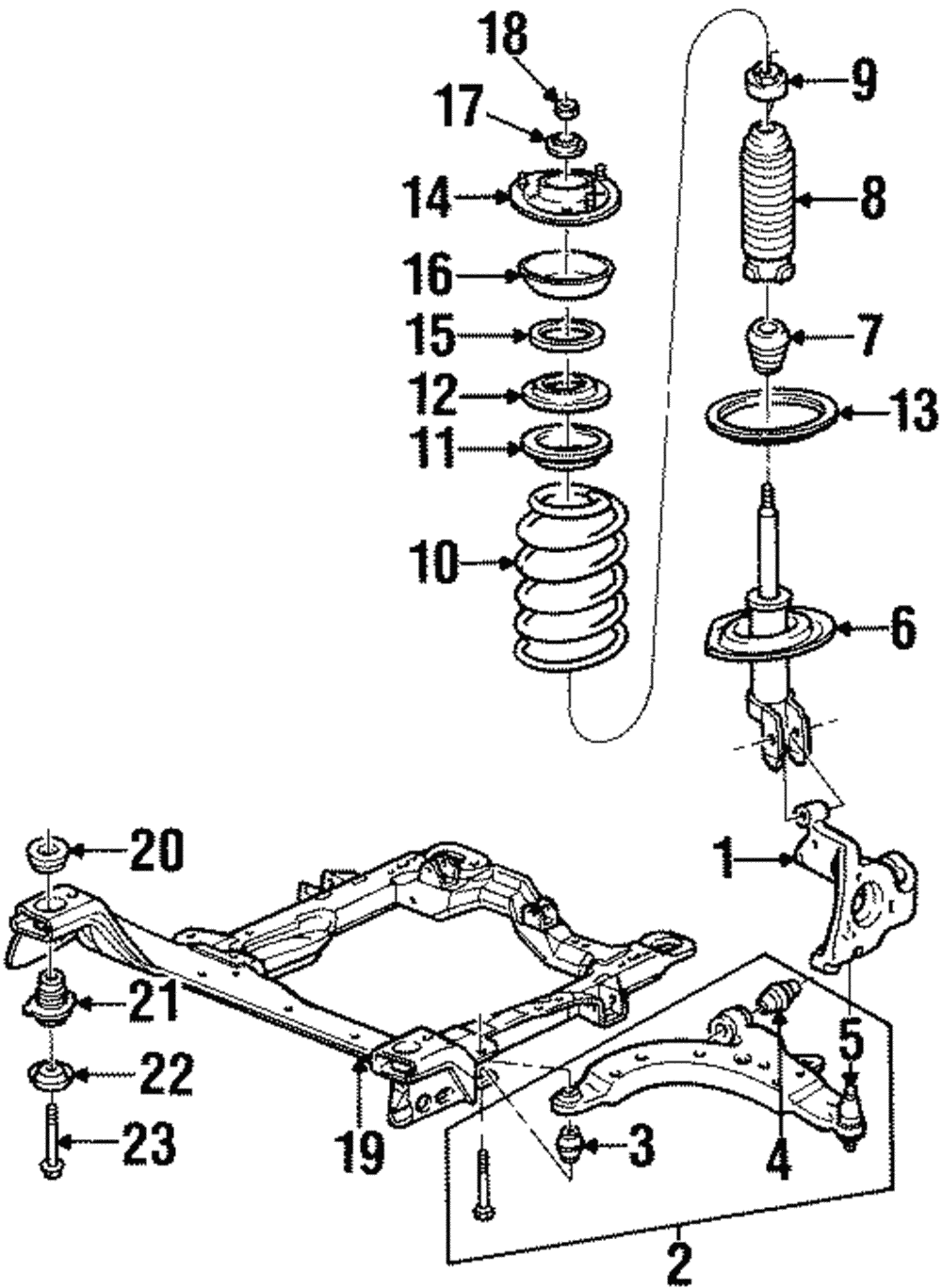 Premium Gas Charged Front Suspension Strut Assembly - GM (88945802)