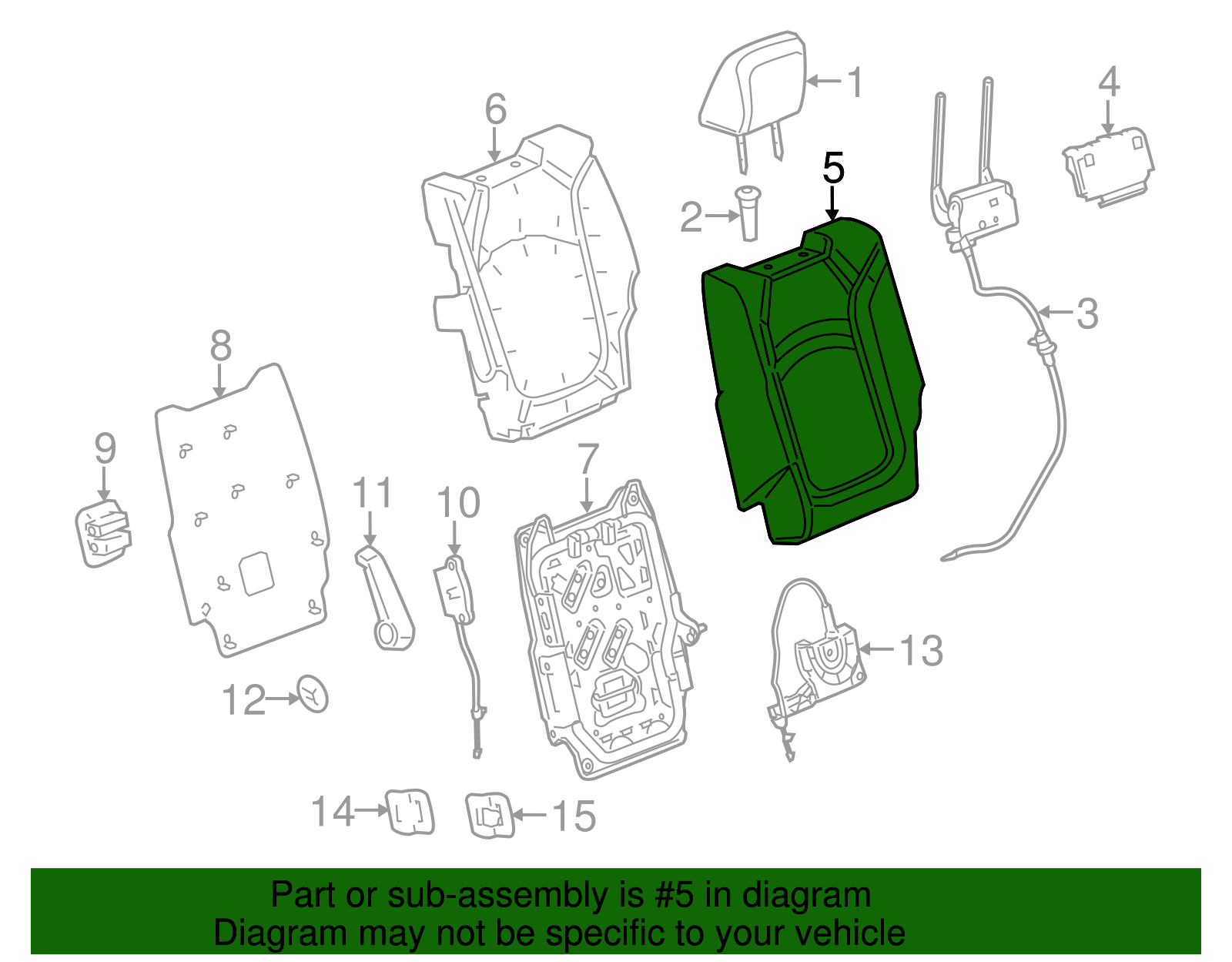 Seat Back Cover (25797720)