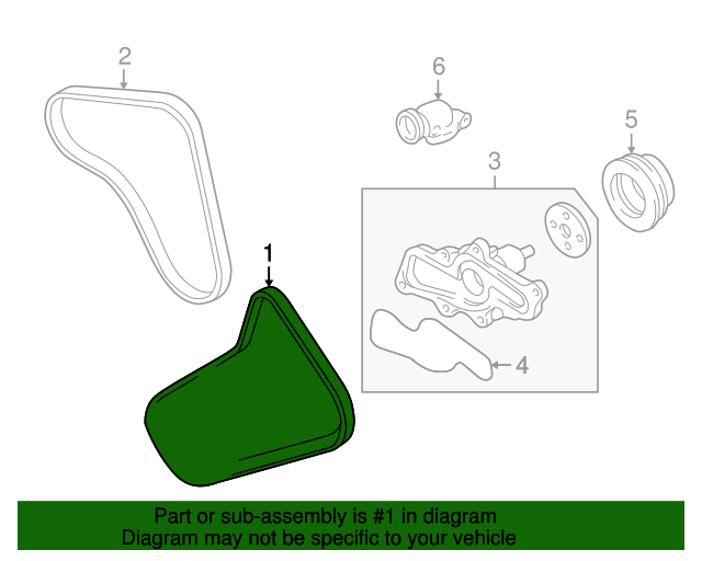 19922002 Mazda Alternator Belt KLG415908