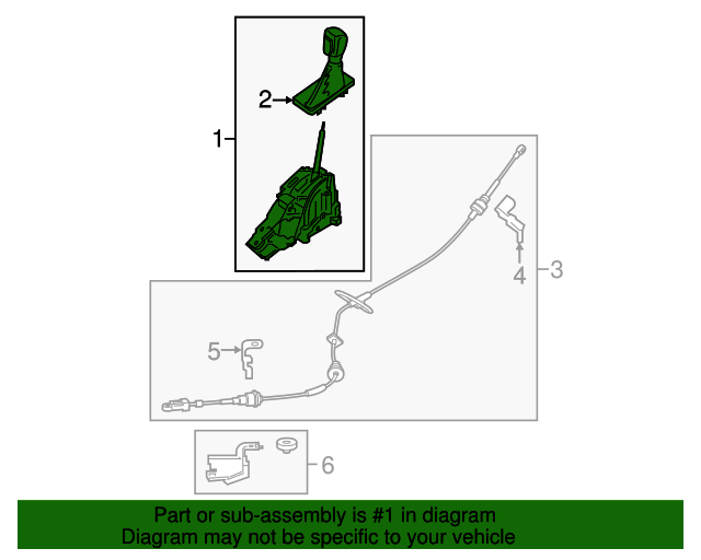 20172019 Ford Escape Gear Shift Assembly GV6Z7210DC Blue Springs