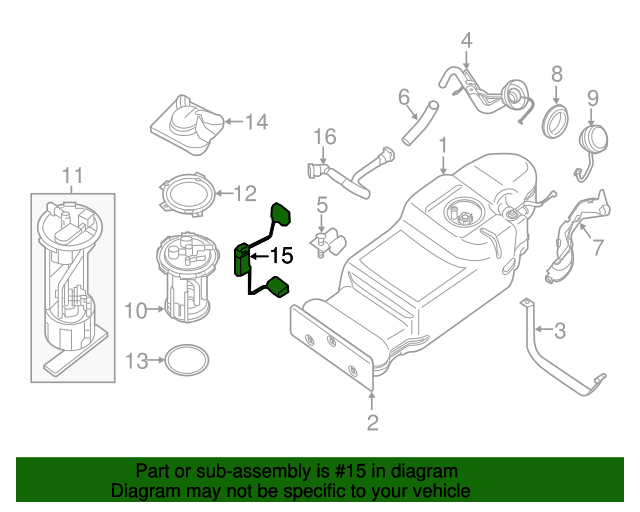 20052019 Nissan 20052012 Nissan Frontier Pathfinder Xterra Fuel