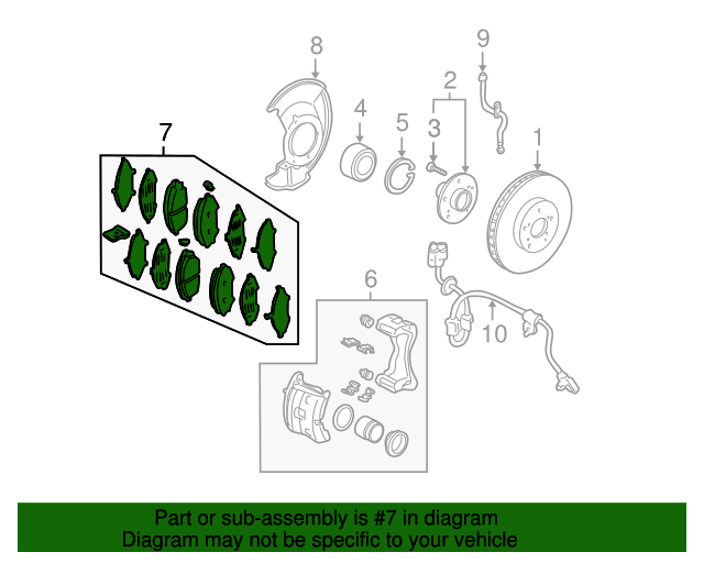 20032006 Acura MDX Brake Pads Front 45022S3VA12 Acura Parts Now