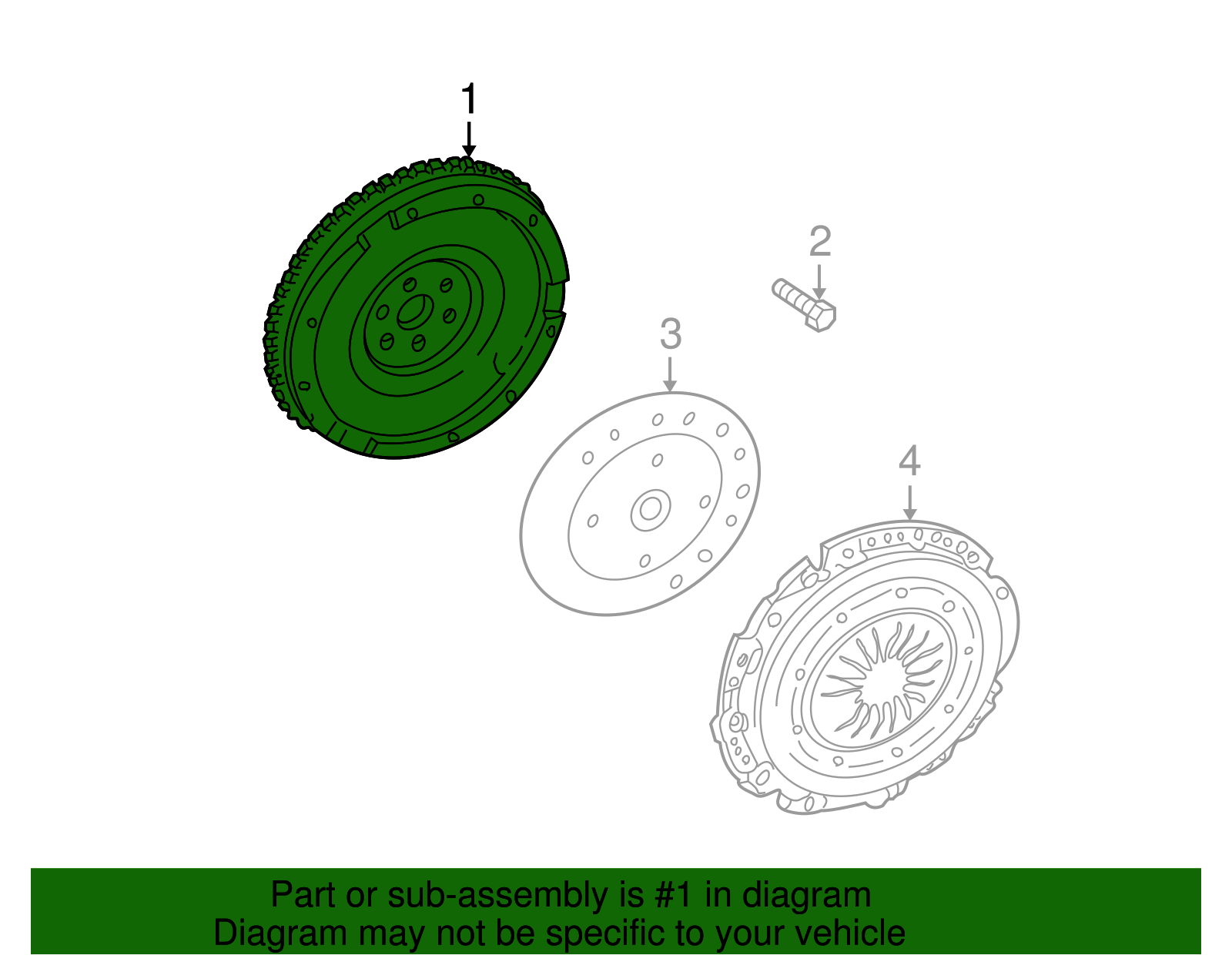 Flywheel - Ford (XW4Z-6375-AA)
