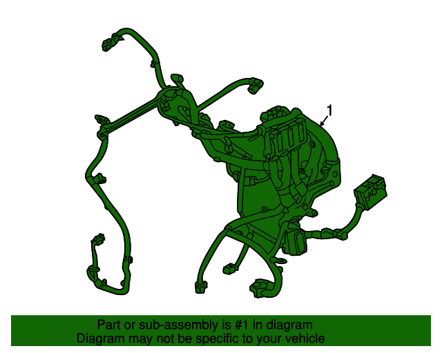 2016 Chevrolet Cruze Engine Control Module and Engine Wiring Harness