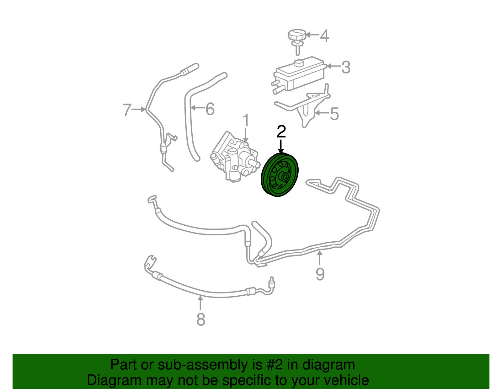 Power Steering Pulley - GM (12578347)